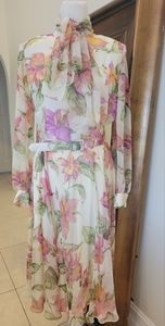 Vintage 80's Flower Print Don Elliott Dress